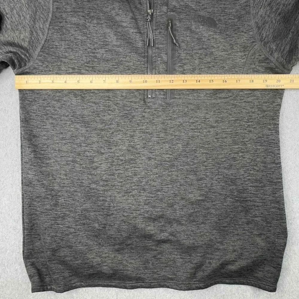 NORTH FACE Canyonlands Long‎ Sleeve Gray Quarter 1/4 Zip Fleece Sweater Men's M